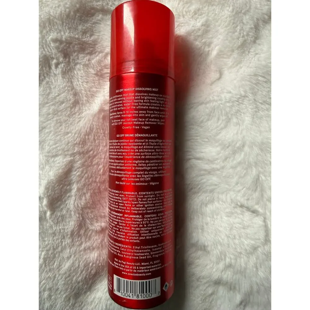 One Size GO OFF make up dissolving mist 3.4 ounces